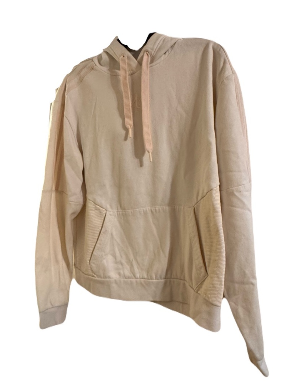 Women’s Adidas Lightweight Cream Hoodie Sweatshirt - Casual Pullover